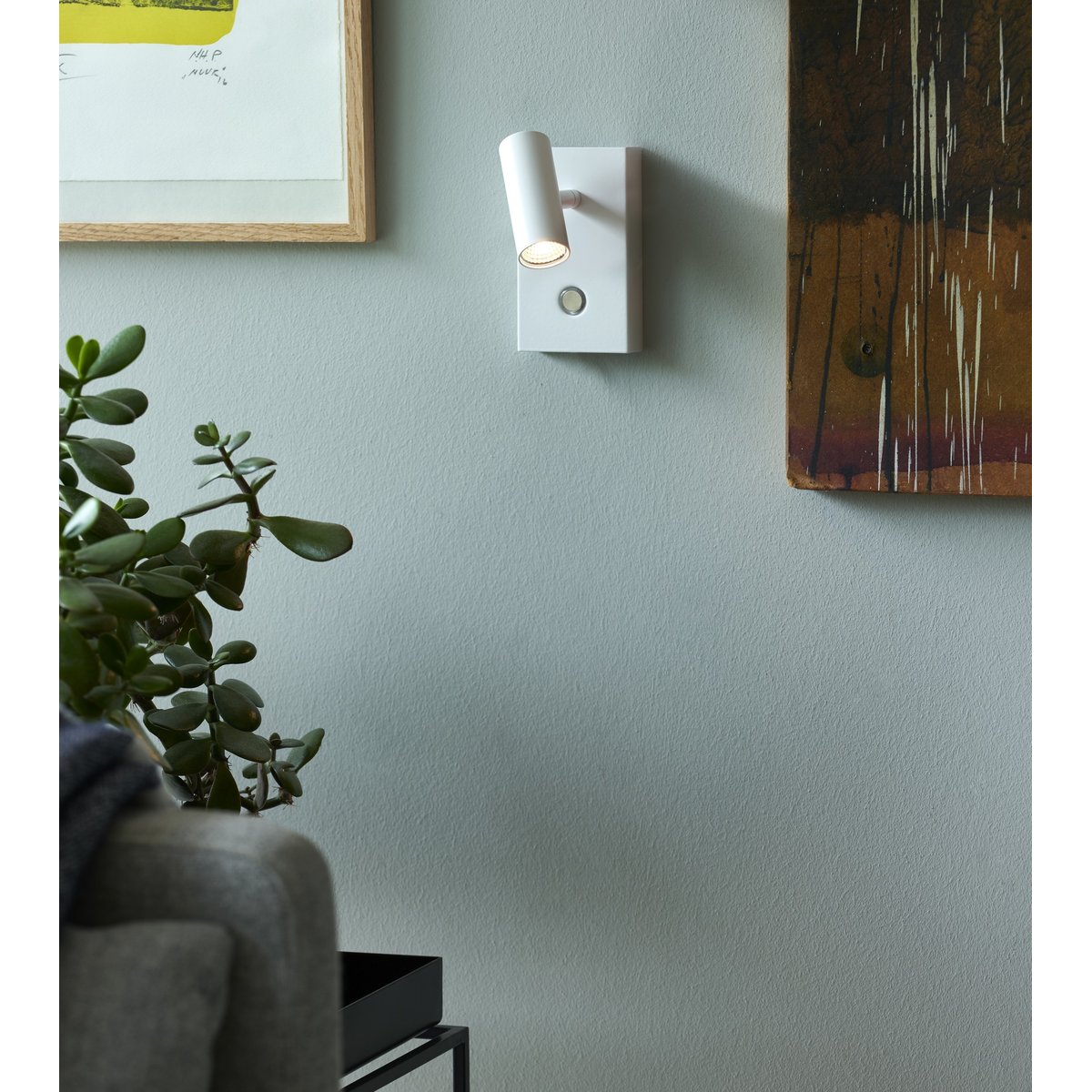 Applique murale spot orientable minimaliste en métal, OMARI blanc, NORDLUX