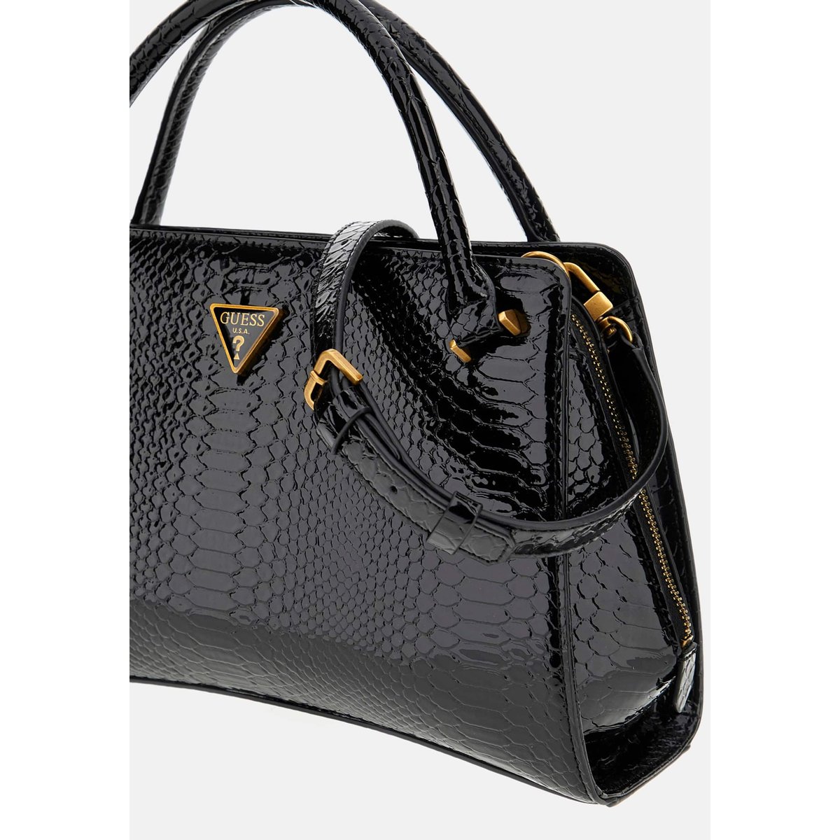 Georgina Sac À Main Imprimé Python noir, GUESS