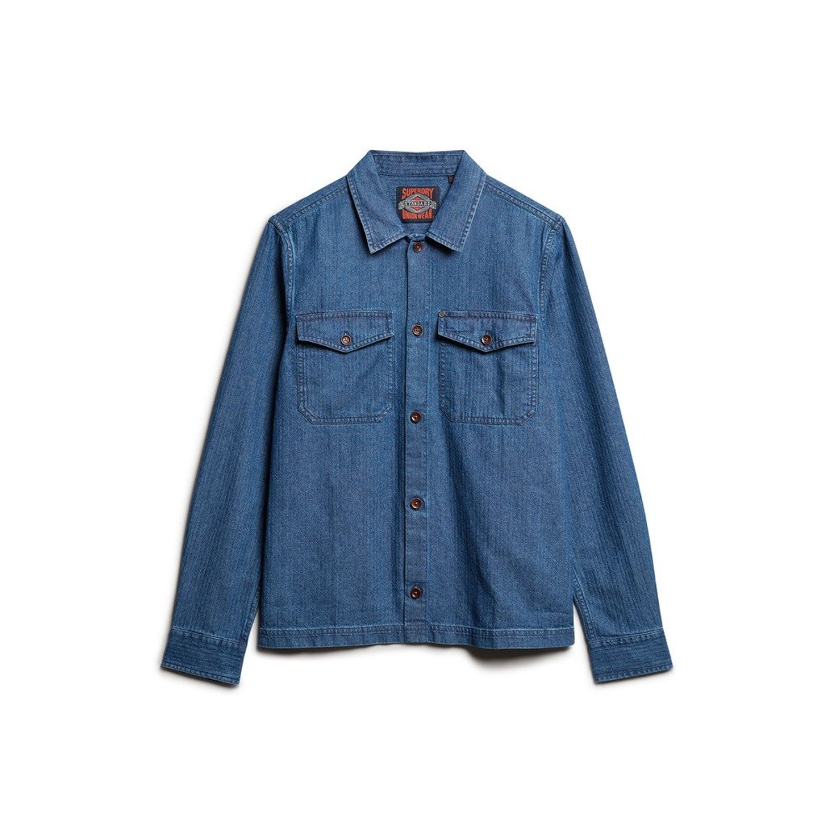 The Merchant Store - Surchemise indigo chevron indigo, SUPERDRY