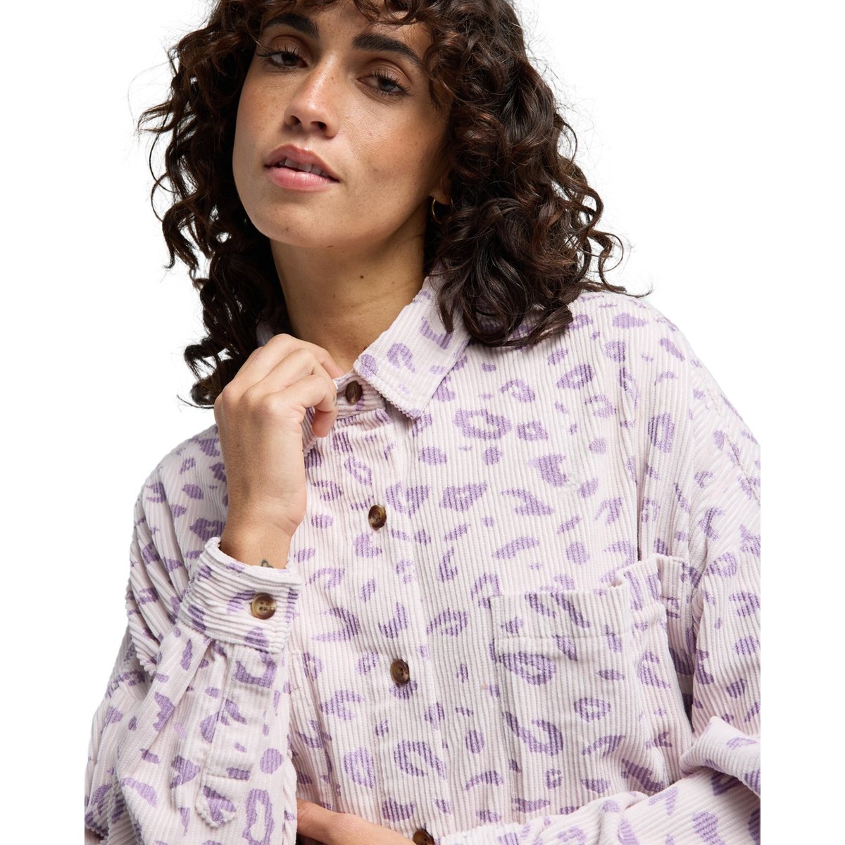 Chemise manches longues STOKED ON YOU violet violet ice, BILLABONG