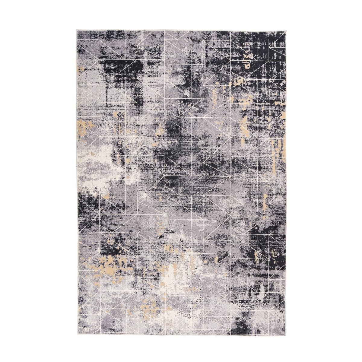 Tapis rectangulaire fait main, PIEMONT multicolore, RECOLLECTION