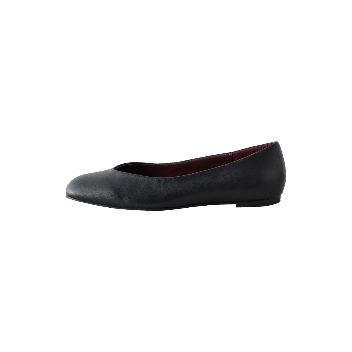 Ballerines en cuir carrées forever comfort® noir, NEXT