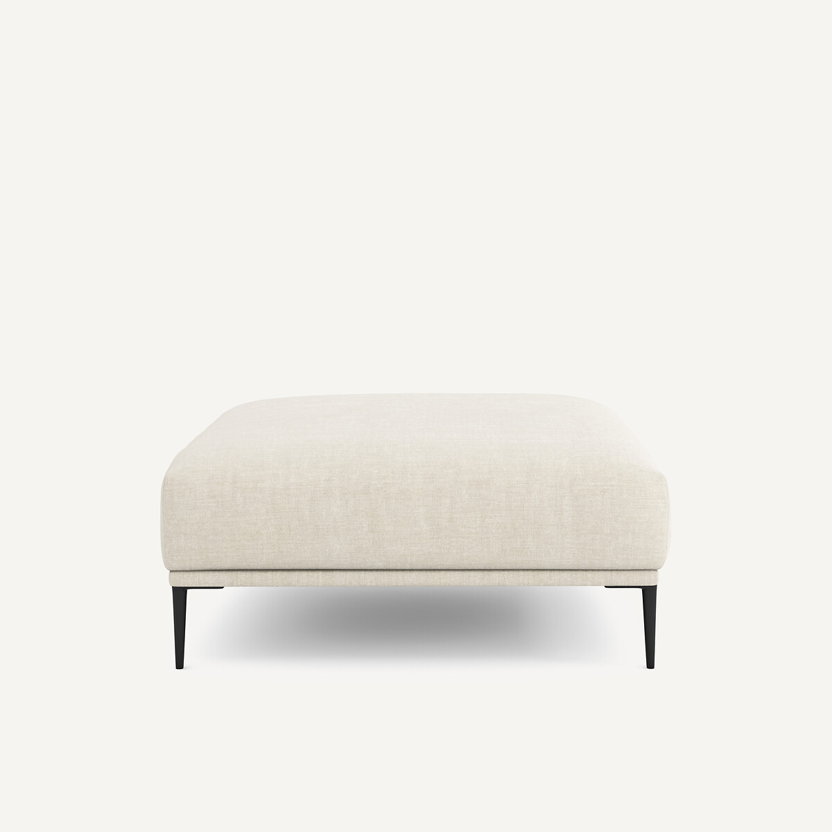 Repose-pieds XL en coton et lin, OSCAR beige, AM.PM X EMMANUEL GALLINA