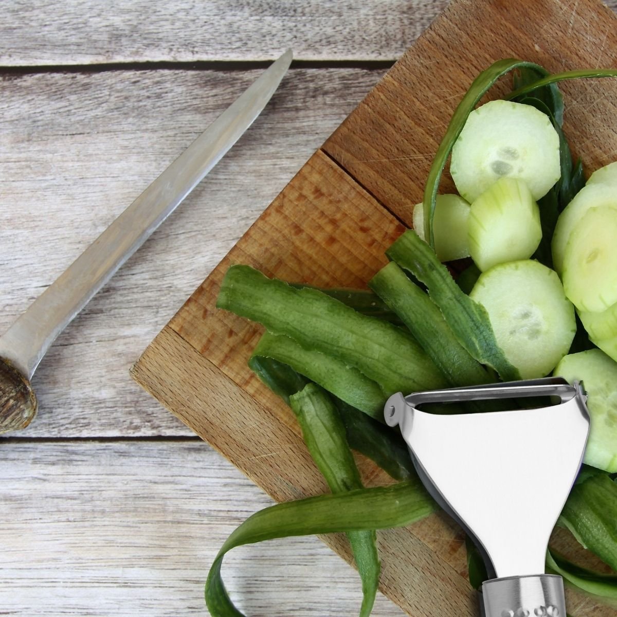 Lot de 2 rasoirs à légumes OVALE gris, FACKELMANN