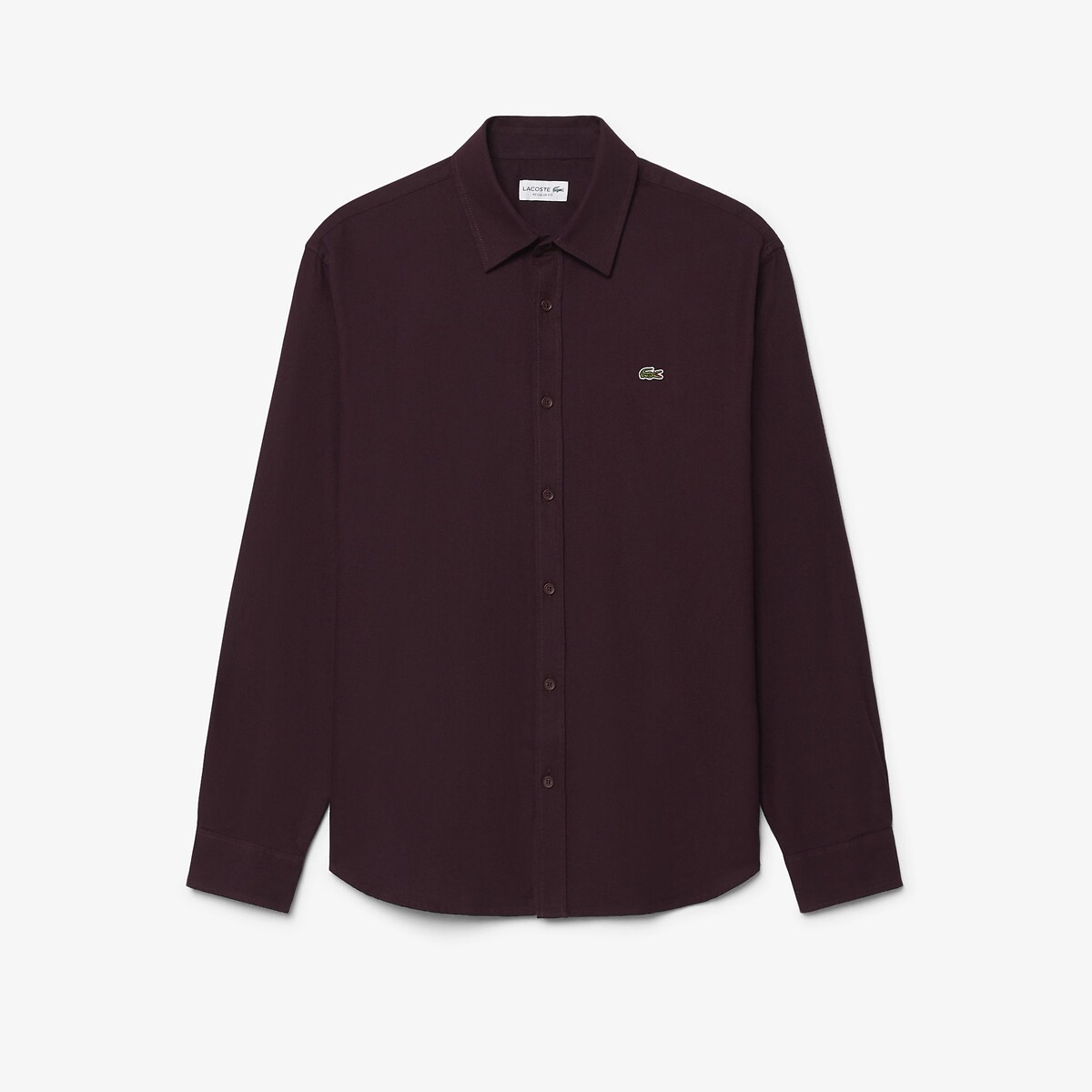 Chemise en flanelle, Regular Fit bordeaux, LACOSTE