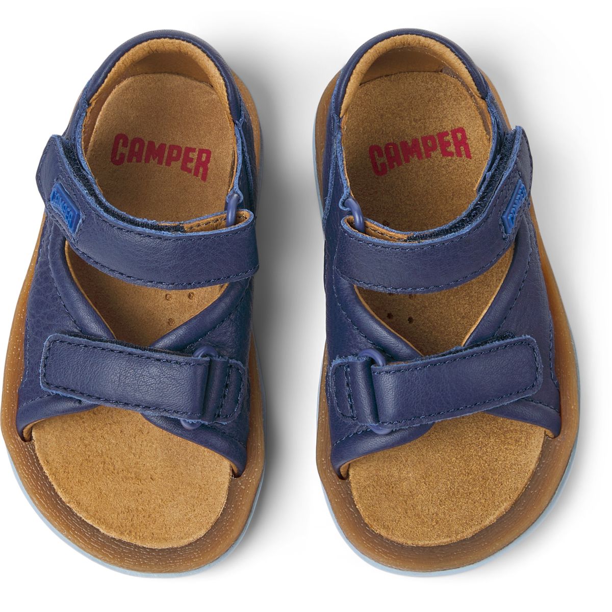 Sandales Cuir Bicho bleu foncé, CAMPER