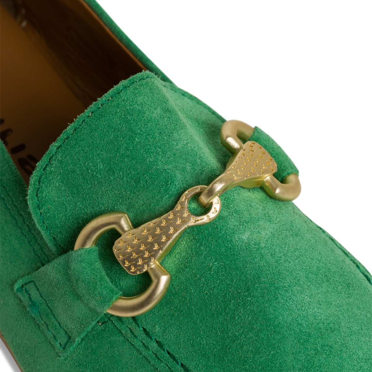 Slipper en cuir vert, TAMARIS