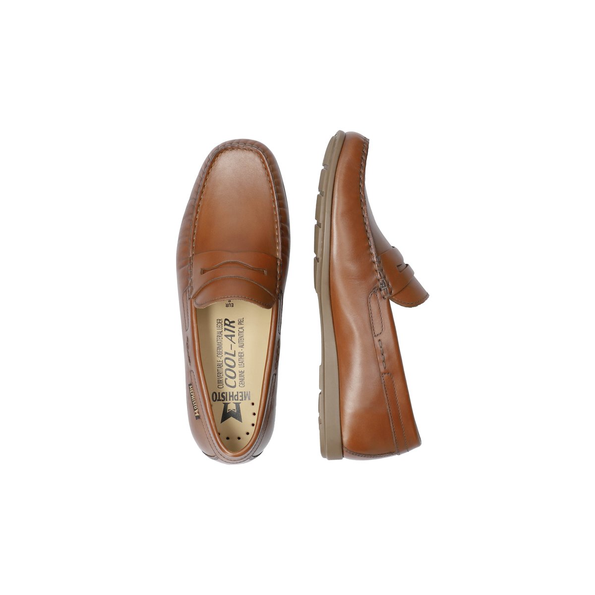 Mocassins en cuir ALYON marron 5133, MEPHISTO