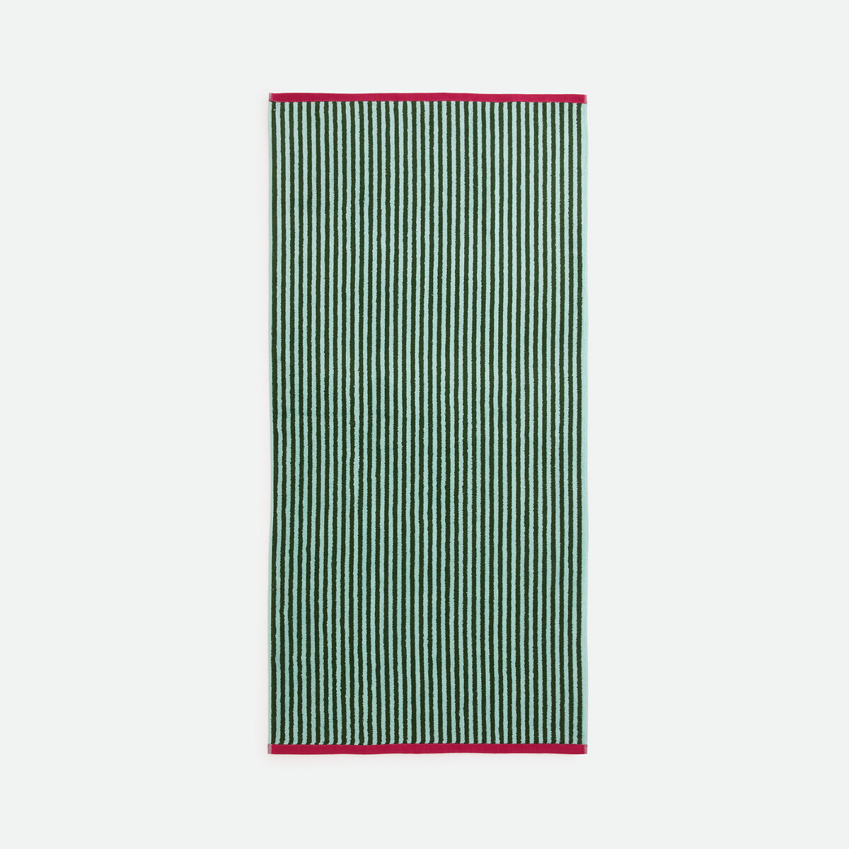 Toalla super grande a rayas, tejido de rizo de 500 g, DANI BICOLORE verde / aqua, LA REDOUTE INTERIEURS