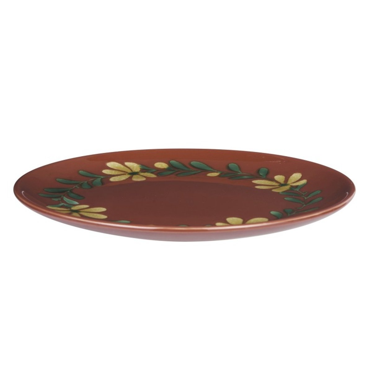 Petite assiette peinte main motif floral rouge, MADAM STOLTZ