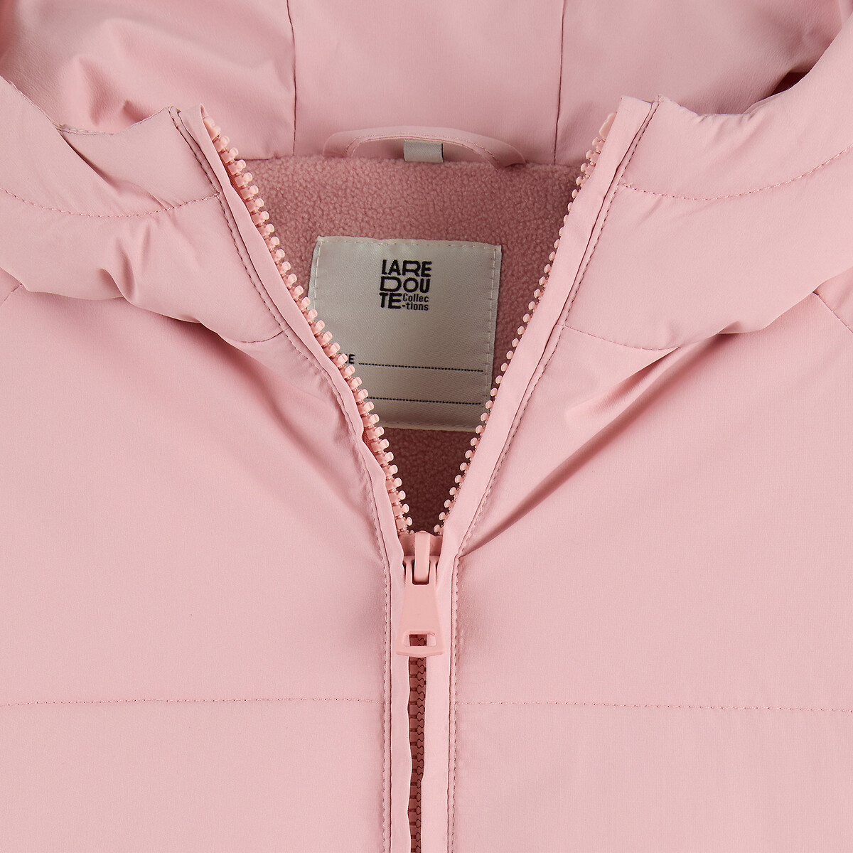 Doudoune chaude à capuche rose, LA REDOUTE COLLECTIONS