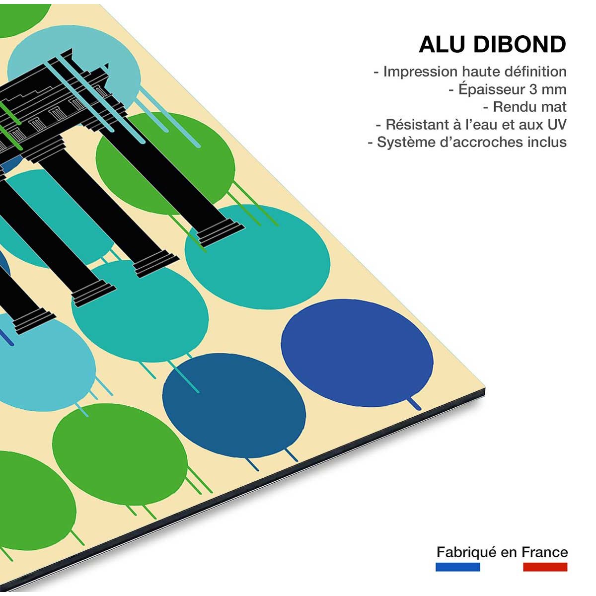 Tableau berlin brandenburger tor tableau alu dibond, HEXOA