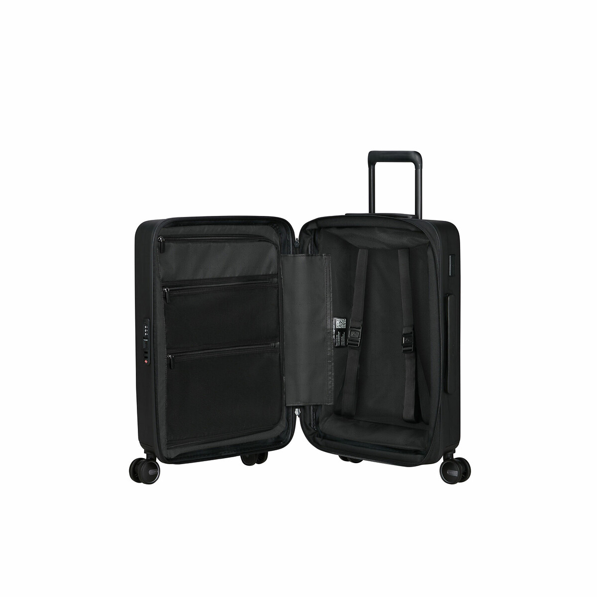 Restackd Mala de Cabine expansível, 55cm, com 4 Rodas, da Samsonite</di preto , SAMSONITE