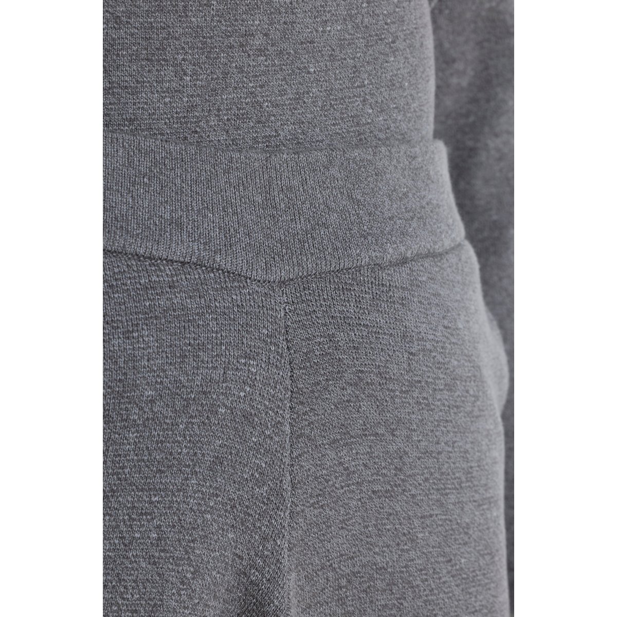 Pantalon en maille Milano, coton bio chiné anthracite, ULLA POPKEN