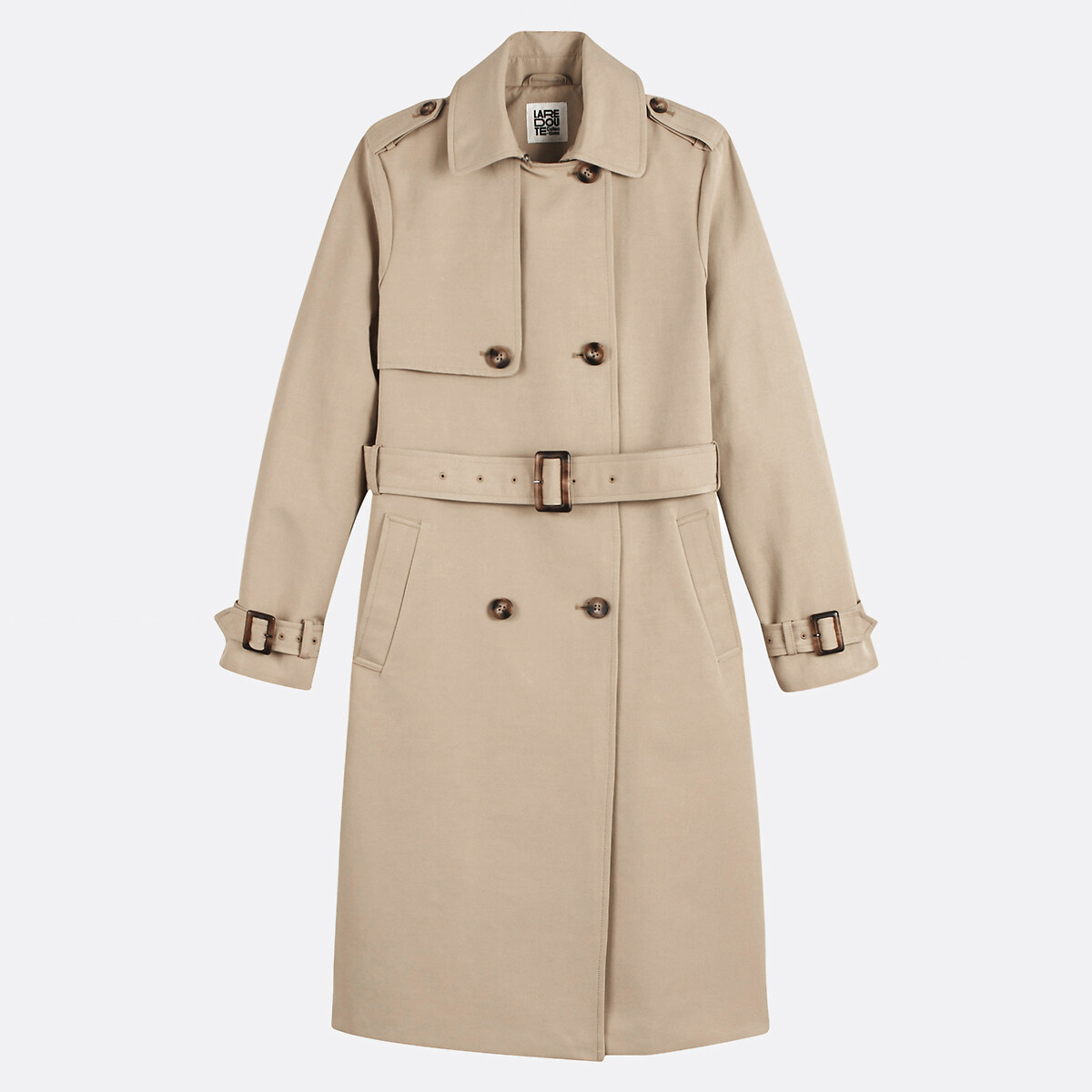 Trench double boutonnage beige, LA REDOUTE COLLECTIONS