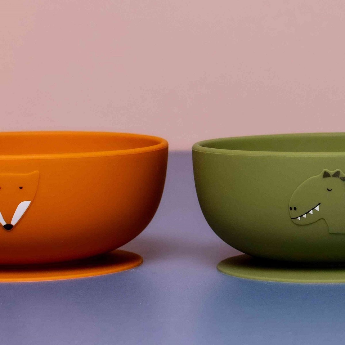 Bol en silicone avec ventouse Mr. FOX orange, noir, blanc, TRIXIE