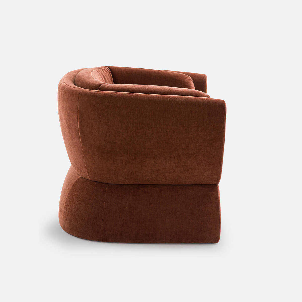 Fauteuil tissu texturé, Hunga terracotta, LA REDOUTE INTERIEURS