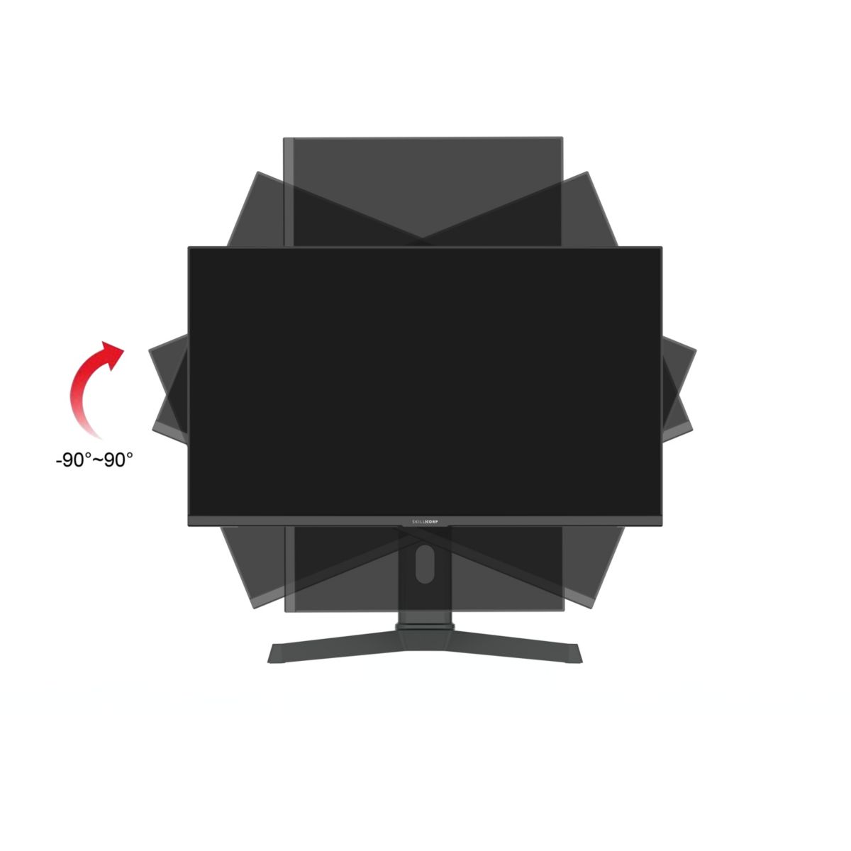 Ecran PC Gamer M27 27" QHD 200Hz Fast IPS HDMI 2.1 AMD FreeSync couleur unique, SKILLKORP