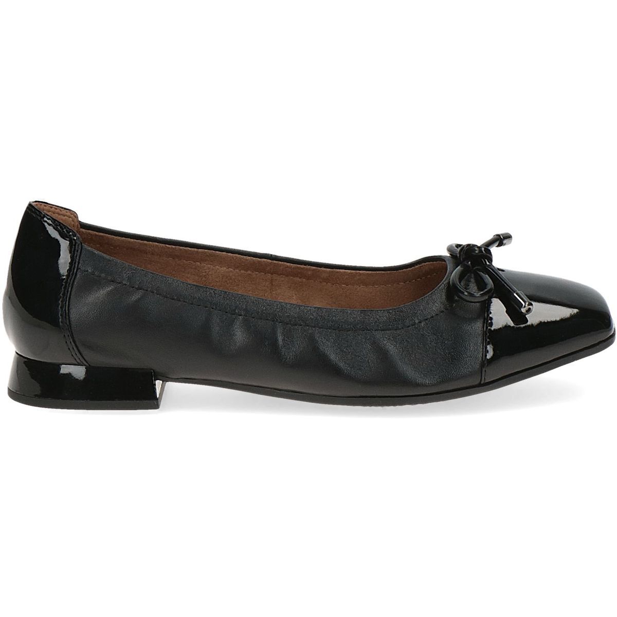 Ballerine à talon noir zèbre, CAPRICE