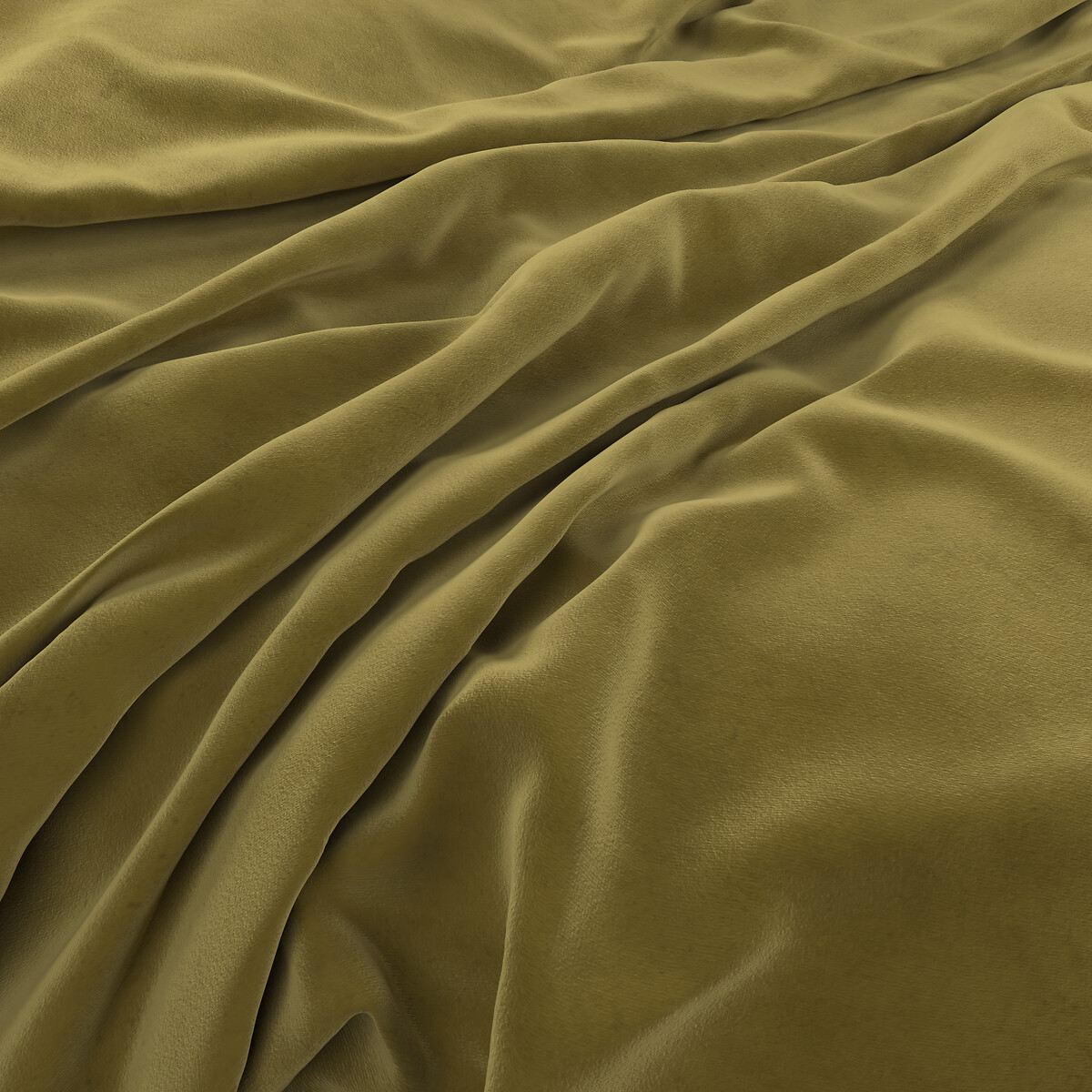 Emeline Velvet Snuggle Chair with Castor Legs olive, ÉDITÉ