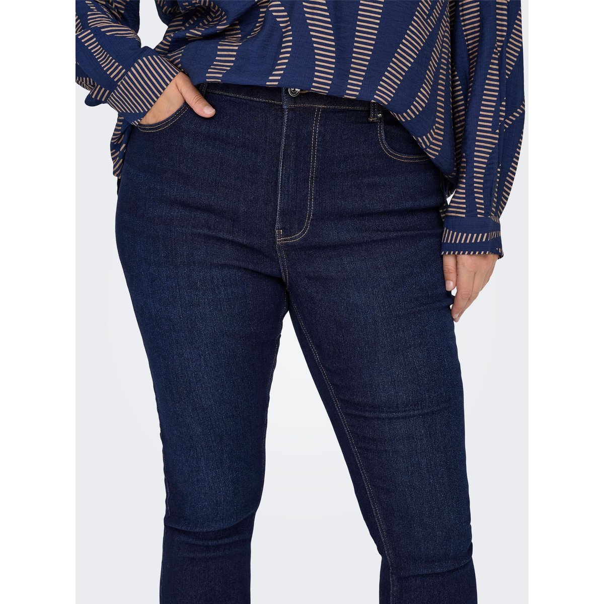 Jean Skinny dark blue denim, ONLY CARMAKOMA