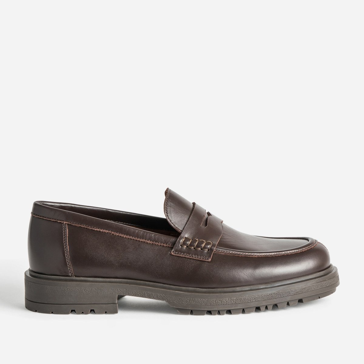Derby en cuir GUERIC marron fonce, ERAM