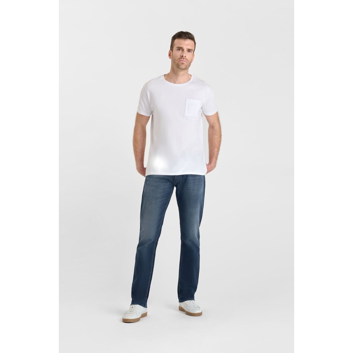 Jeans droite jogg 800/12 regular , longueur 34 blue, LE TEMPS DES CERISES