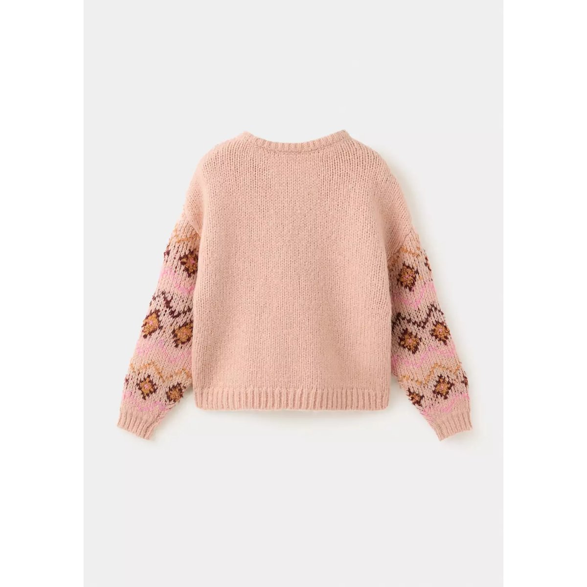 Pull-over maille jacquard pêche, MANGO KIDS
