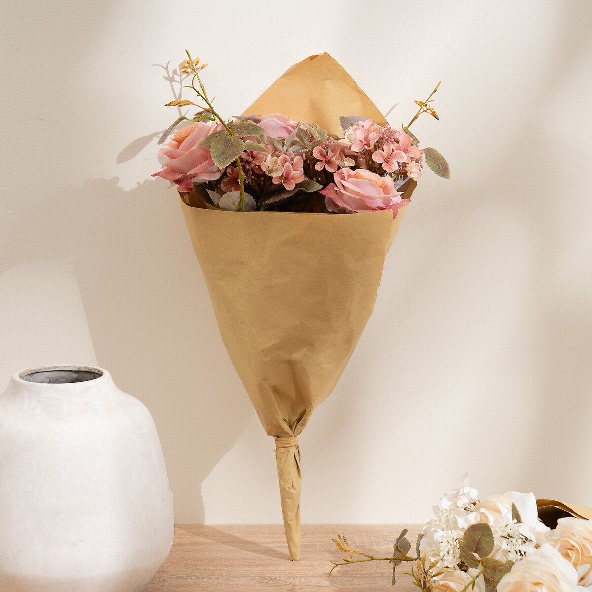 55cm Pink Rose Bouquet pink, SO'HOME