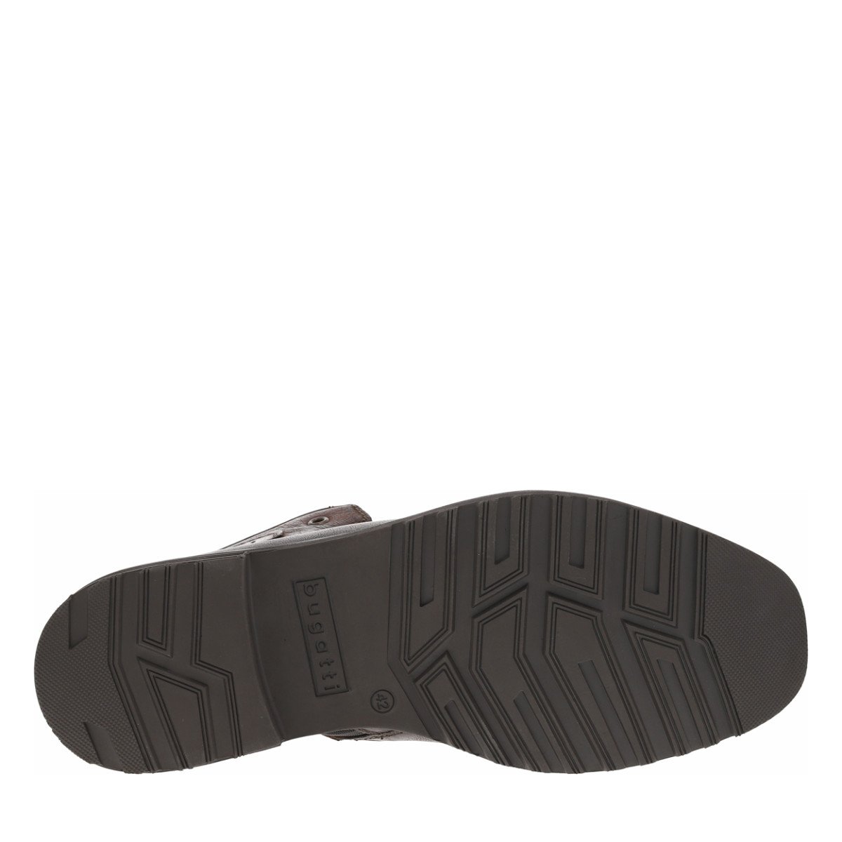 Bottines cuir talon plat marron, BUGATTI