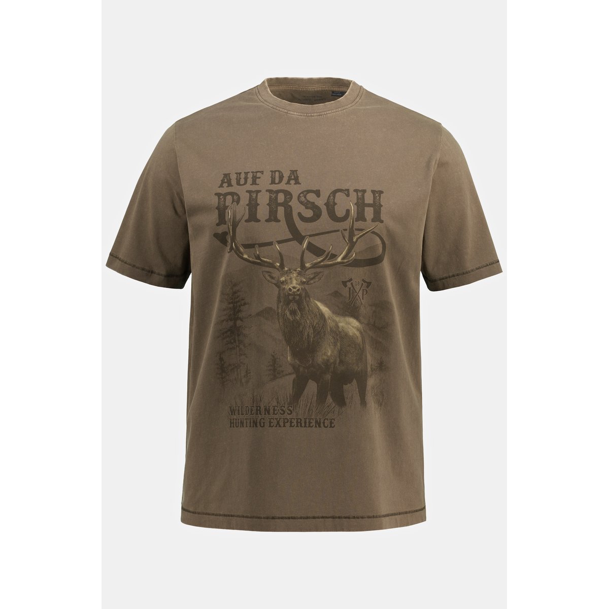 T-shirt à manches courtes brunâtre, JP1880
