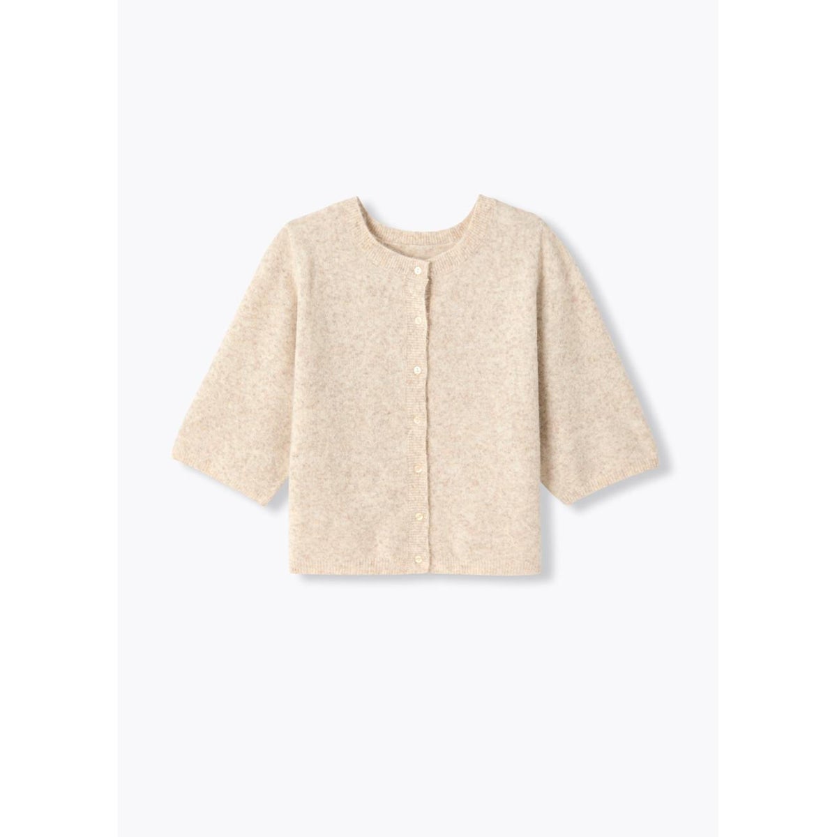 Pull / cardigan recto verso beige, PROMOD
