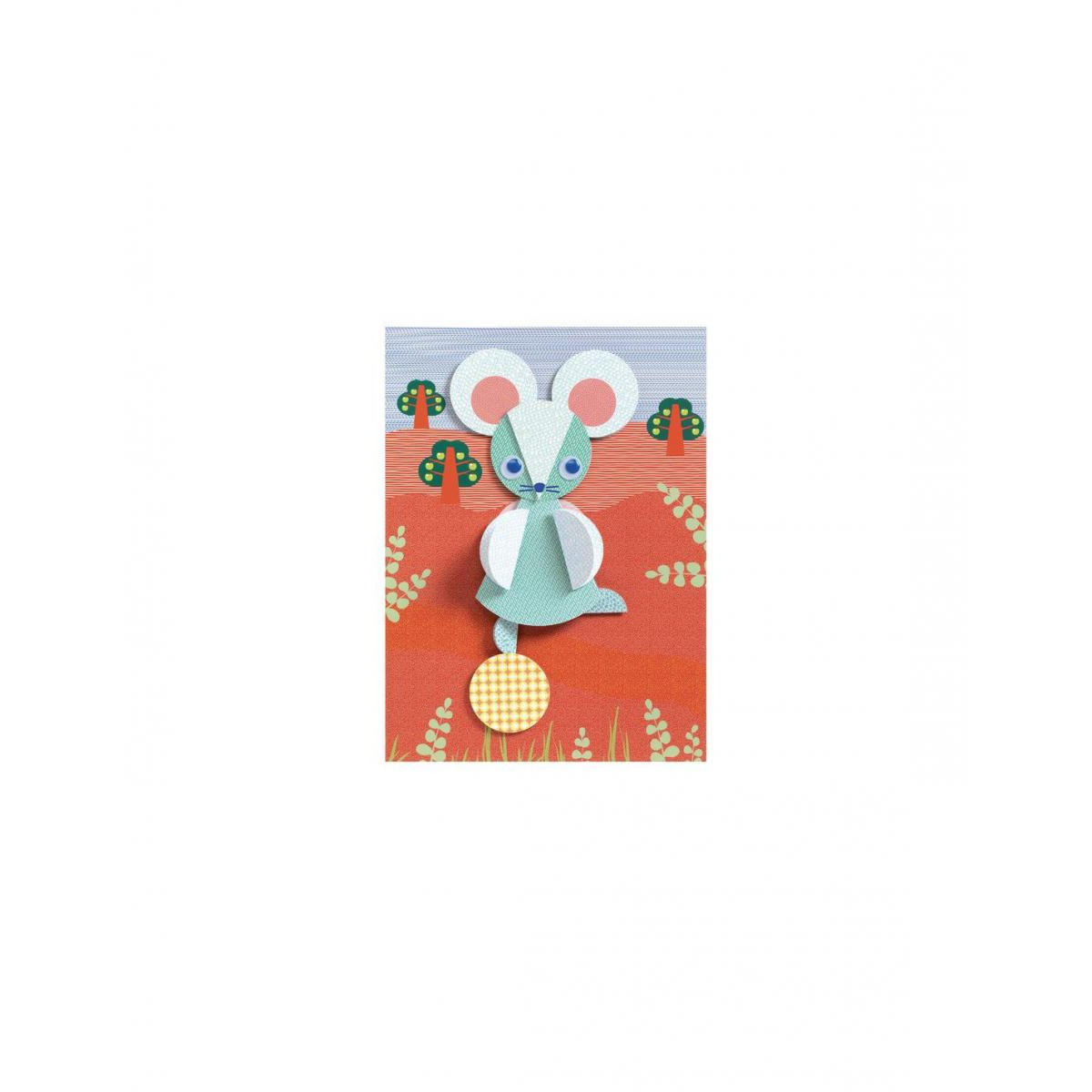 er avec du papier Ronds et ronds multicolore, DJECO
