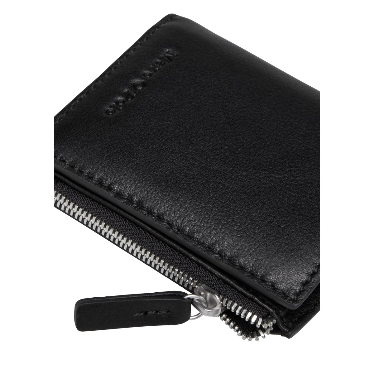 Porte-monnaie modèle Maxim en cuir de vachette de haute qualité noir, MARC O'POLO