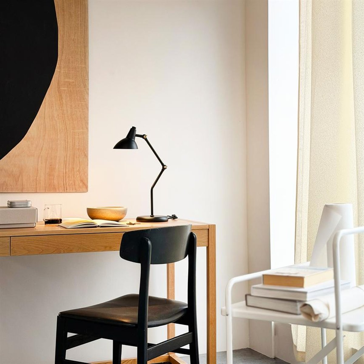 Lampe à poser Vela noire en métal GU10 noir, DYBERG LARSEN