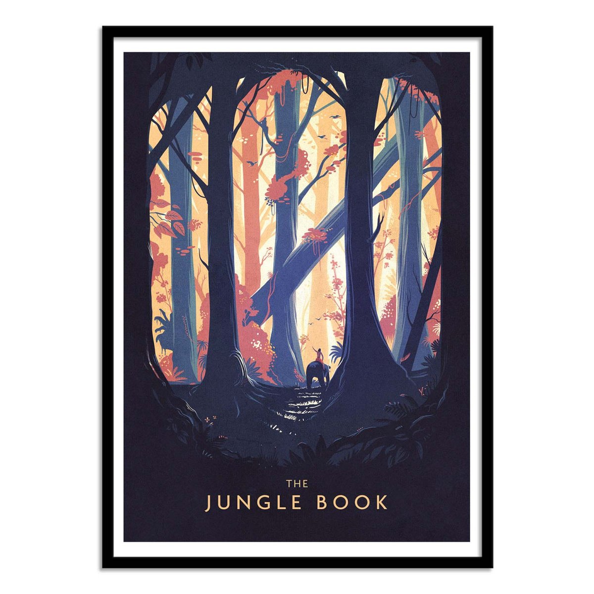 Affiche d'art - The jungle book - Mark Harrison couleur unique, WALL EDITIONS
