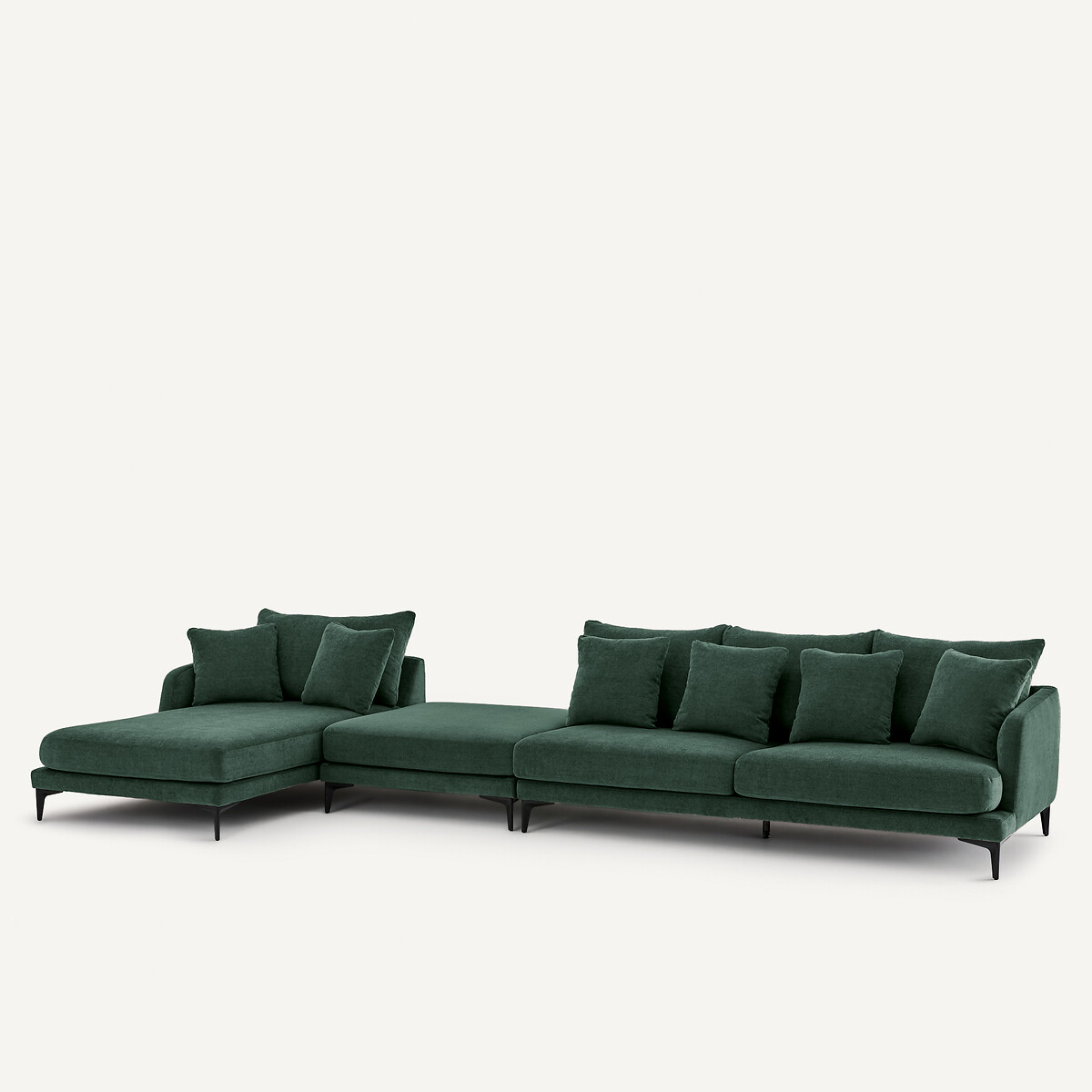 Chaise longue in poliestere misto, MODERNISTE, design Emmanuel Gallina verde acqua, EMMANUEL GALLINA X AM.PM