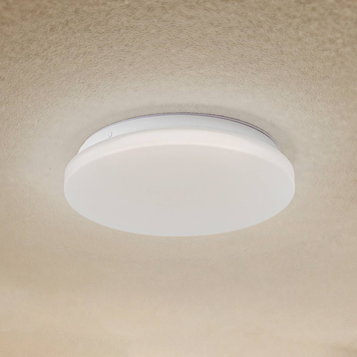 Plafonnier extérieur LED, Kirkola blanc, LINDBY