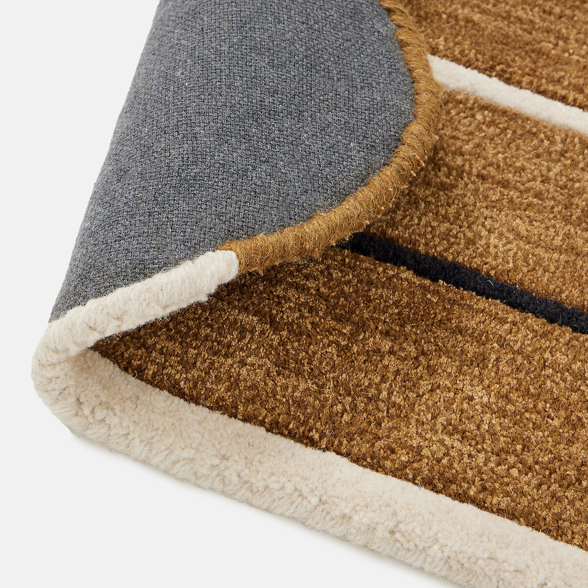 Tapis en 58% laine, VILNIA caramel, LA REDOUTE INTERIEURS