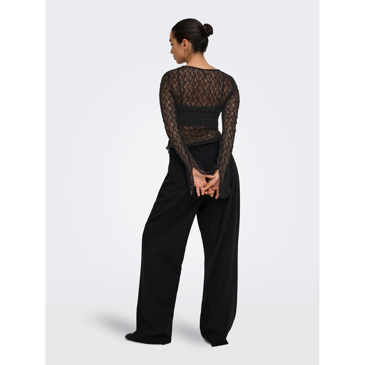 Top Asymétrique noire - black, ONLY