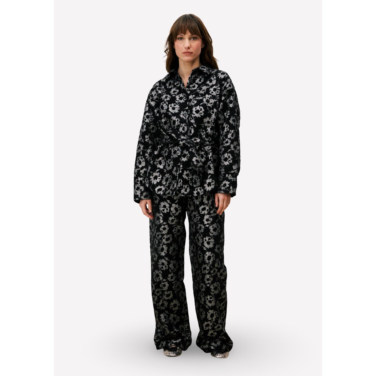 Chemise en coton GIUNI noir, FRNCH