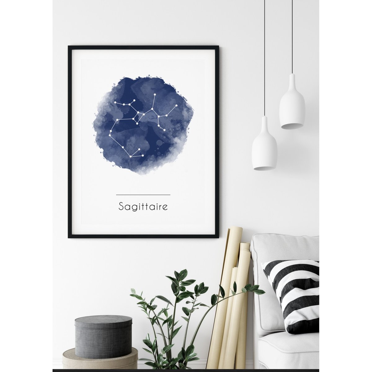 Affiche Sagittaire blanc, L'AFFICHERIE