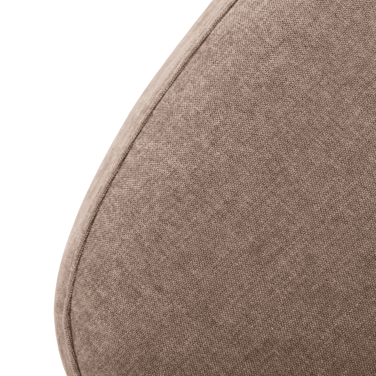 Fauteuil en tissu beige pieds effet noyer LIV beige, CALICOSY