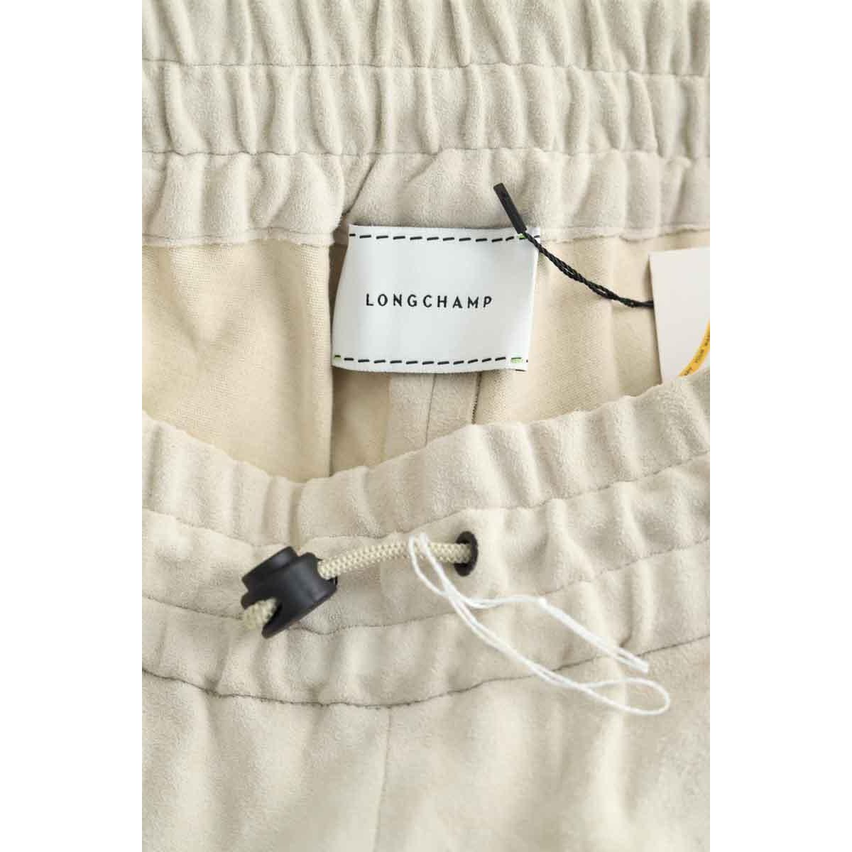 Pantalon droit - Très Bon État beige, LONGCHAMP