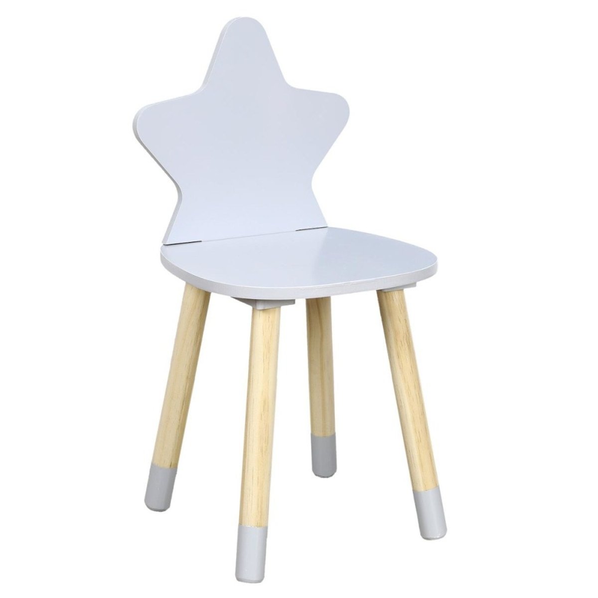 Chaise Enfant étoile Coloris Gris gris, DECORATIE