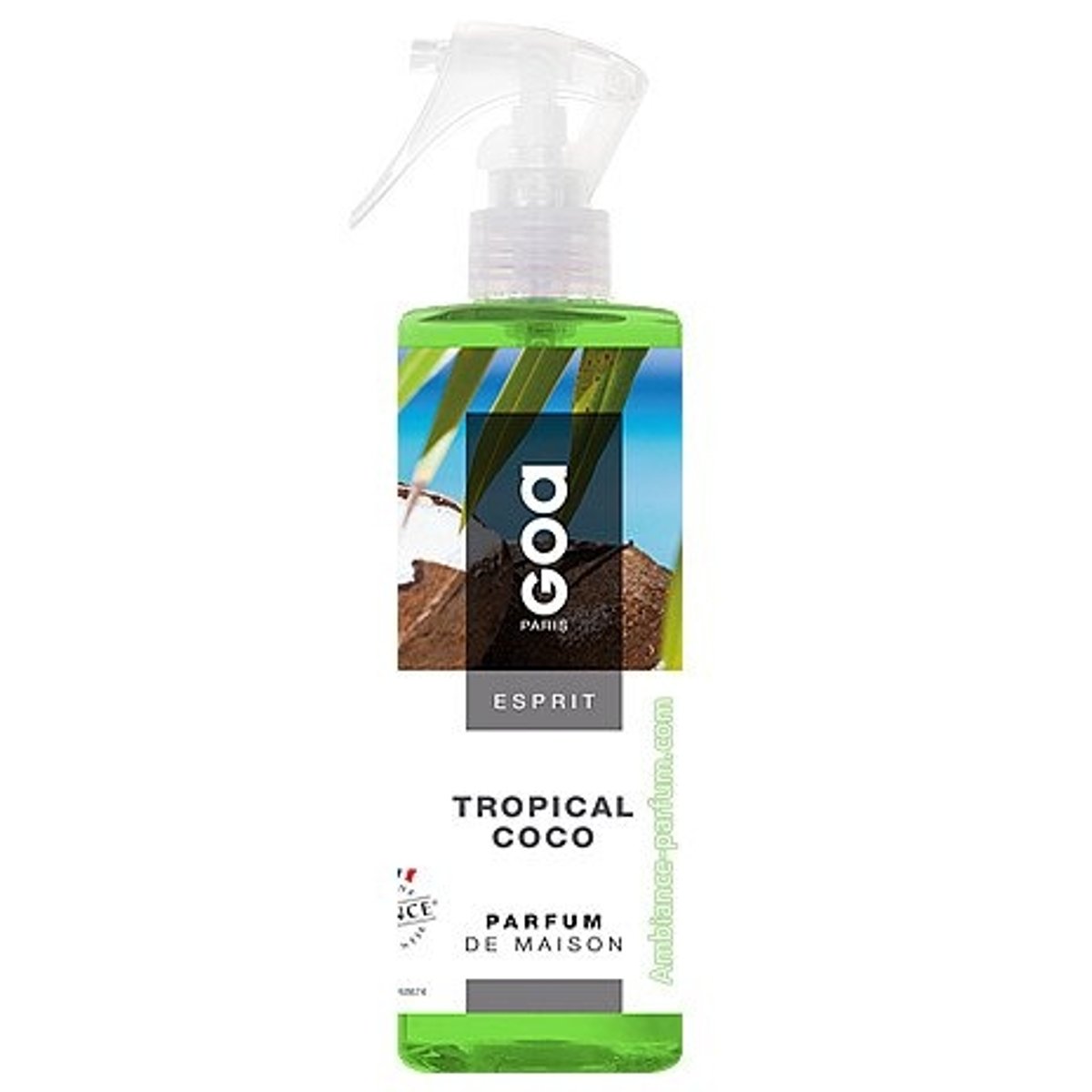 Parfum d'intérieur - Vaporisateur tropical coco 250ml vert, GOA