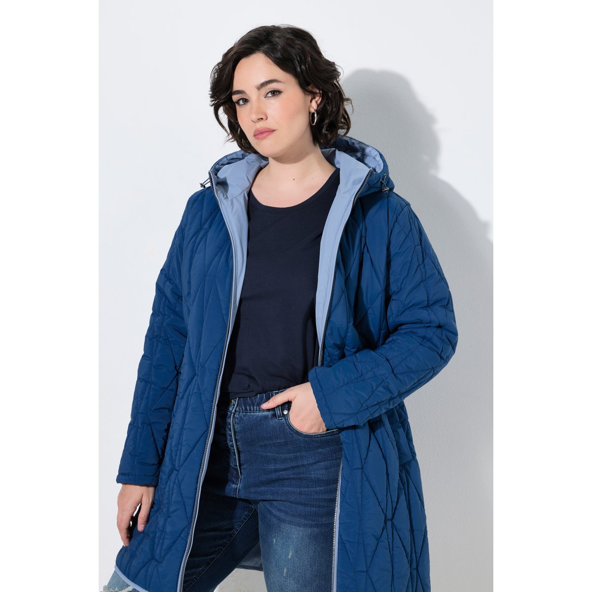 Veste technique HYPRAR à capuche bleu jean, ULLA POPKEN