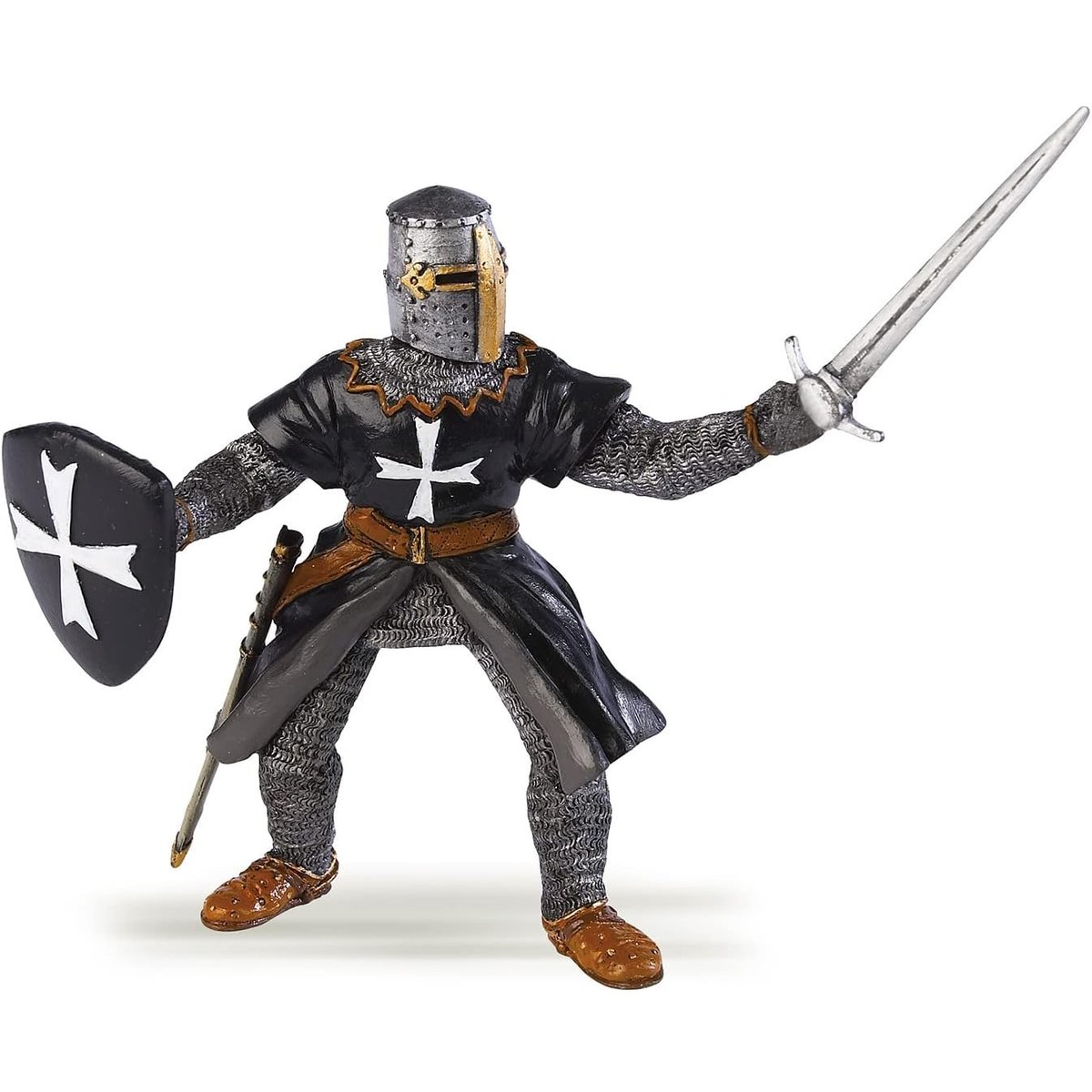 Figurine Chevalier hospitalier à l'épée noir, PAPO
