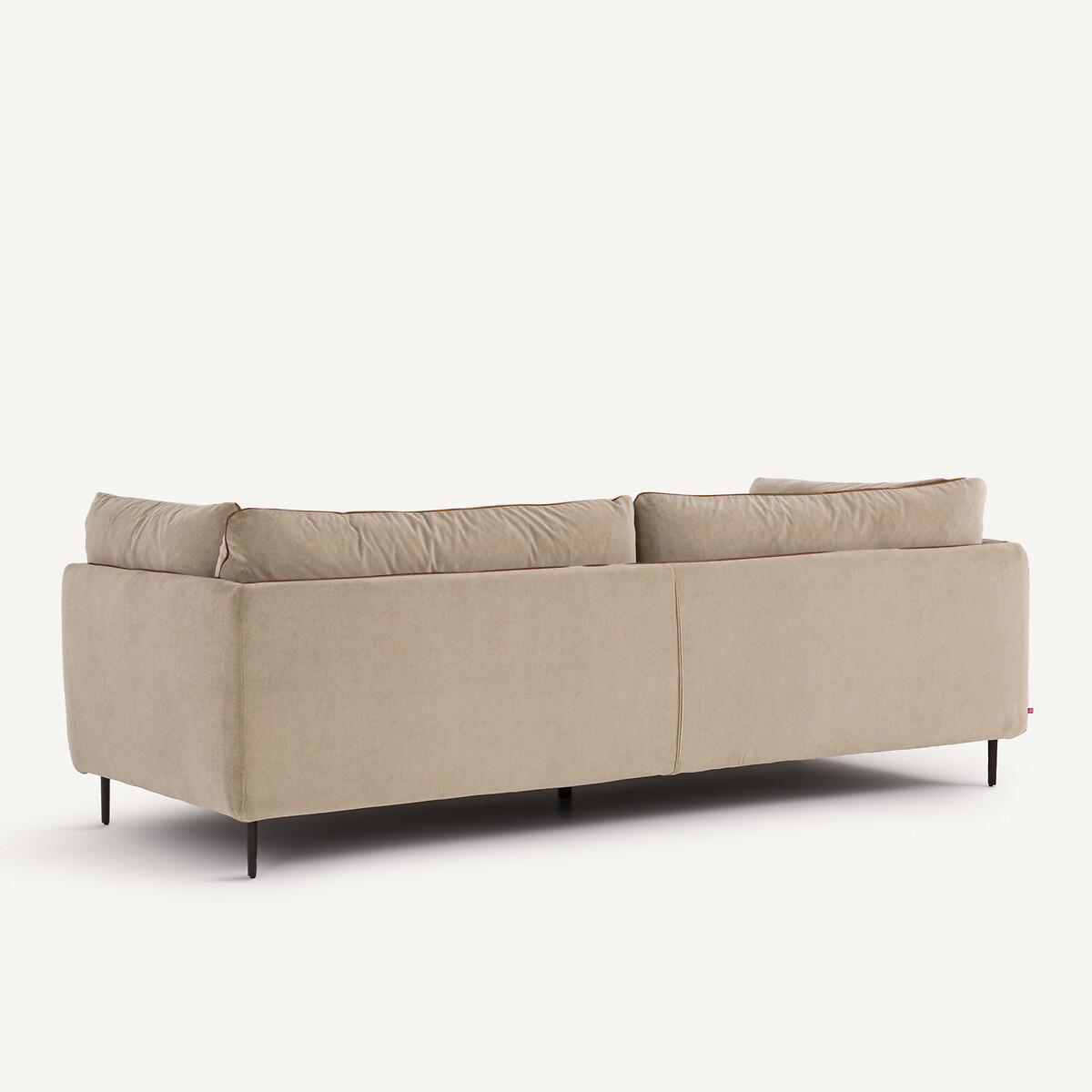 Zetel van stonewashed fluweel, BOTERO grijs shiitaké, AM.PM