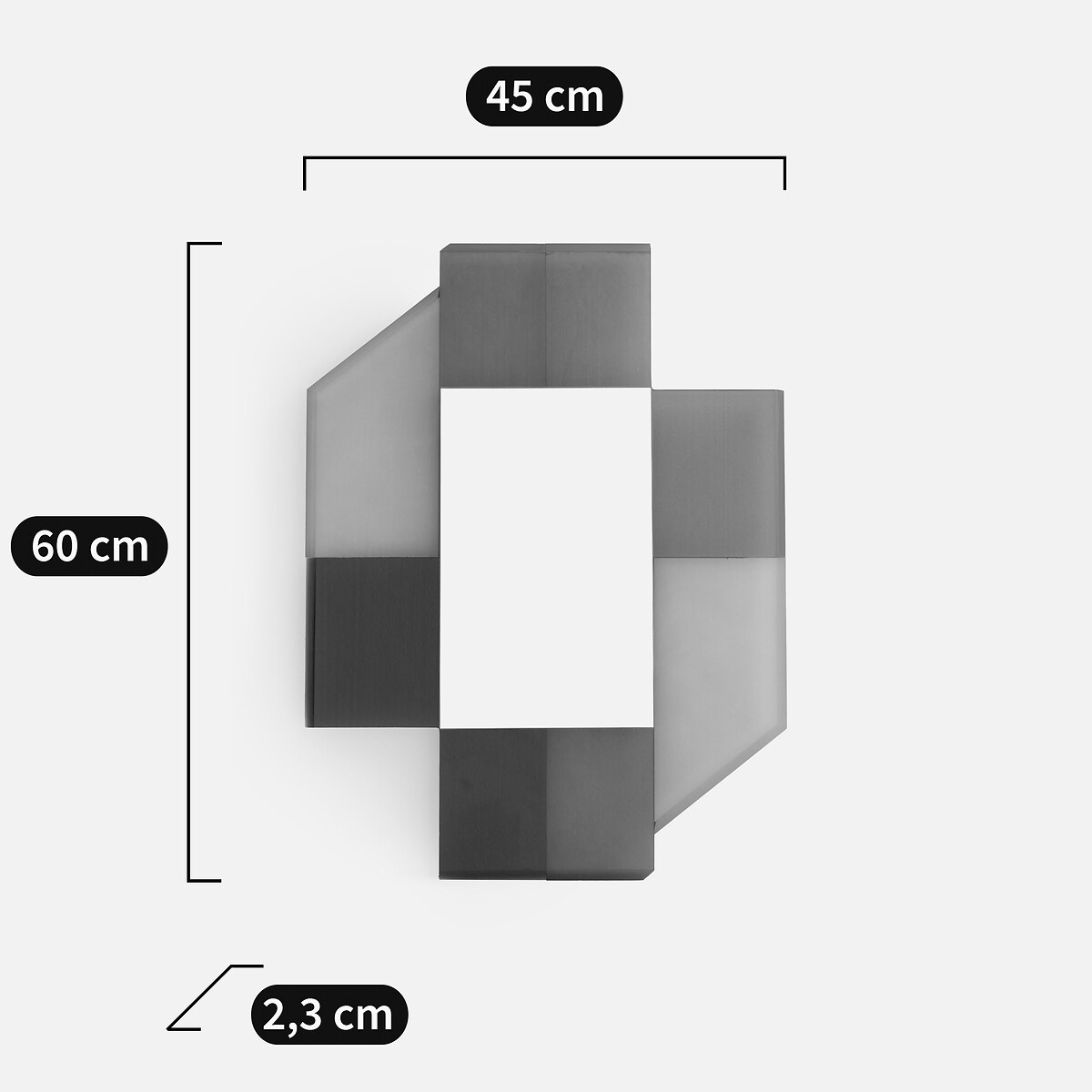 Maitena Acrylic Mirror, Height 60cm multi-coloured, AM.PM